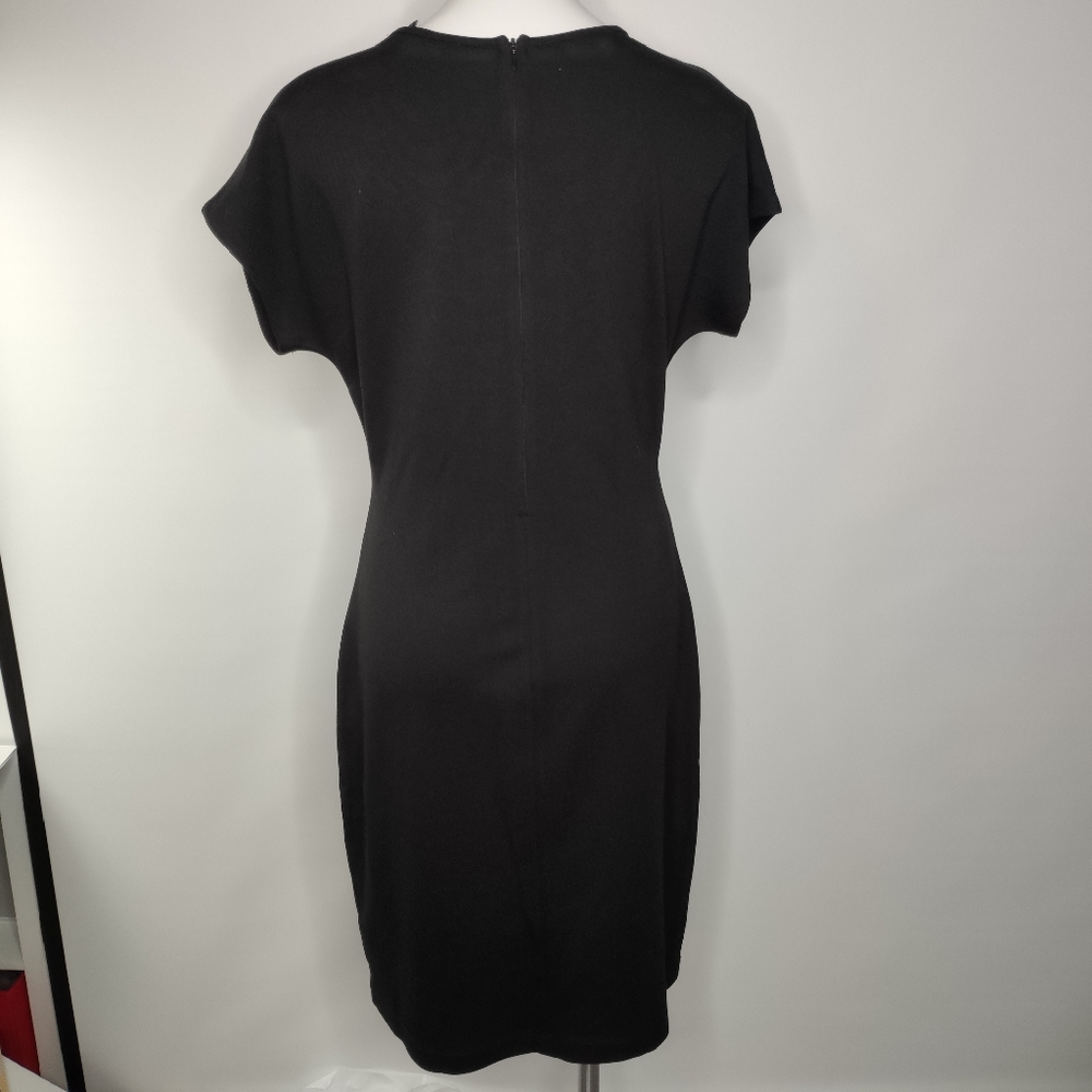 Grayse Black Dress NWT Size XL Embellished Neck - Picture 5 of 10